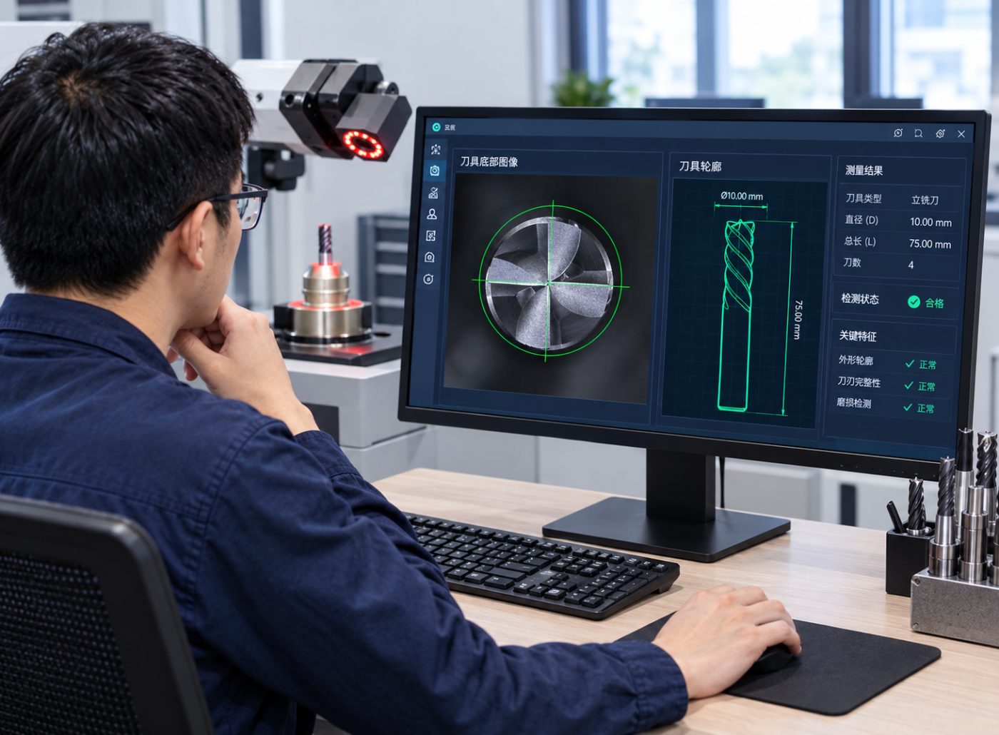 Cutting Tool Video Measuring System